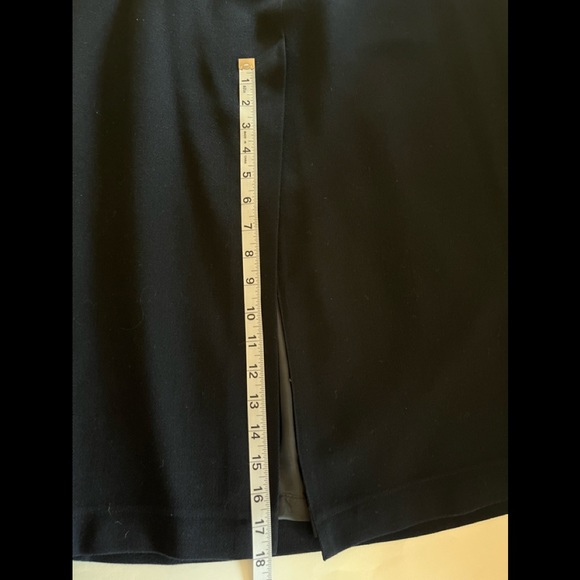 SOLD - On another Platform! LRL Wool Maxi Pencil Navy Blue Vintage Skirt - Picture 8 of 10